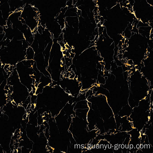 Jubin lantai Panel komposit hitam Mirco Kristal
